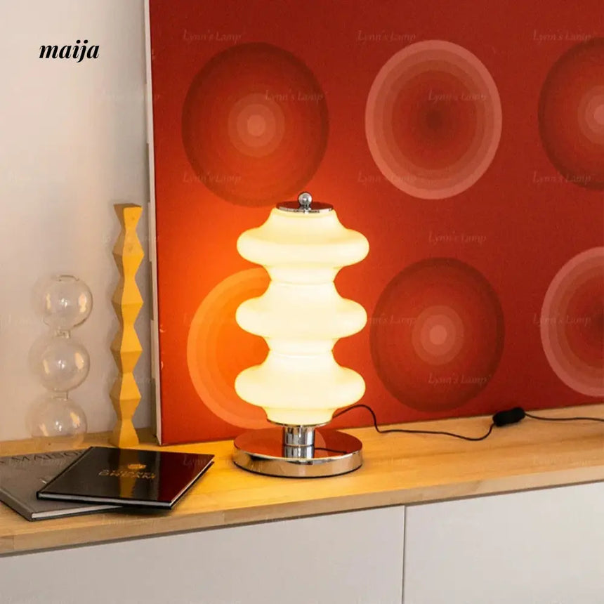 LYNN Bauhaus Glass Table Lamp from Lynn's Lamp