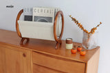 Retro Cherry Wood Magazine Rack from maija