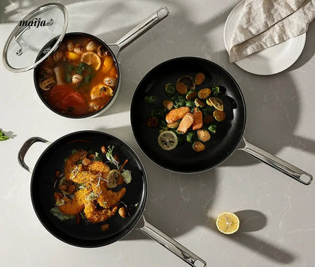 CAROTE Full Set of Non-Stick Soup and Frying Pots from CAROTE