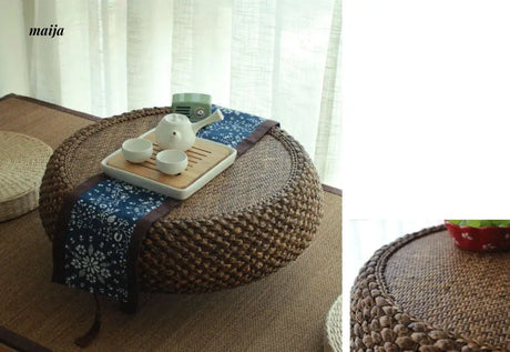 Woven Rattan Round Tea Table from maija