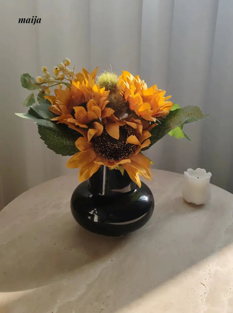 LIVETAI Nordic Round Belly Ceramic Vase from maija