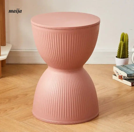 Pastel Hourglass Plastic Stool from Yishengtao