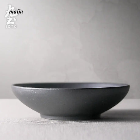 JOTO Eight Year Rough Ceramic Fruit Plate Handmade Retro Dish from MOSE