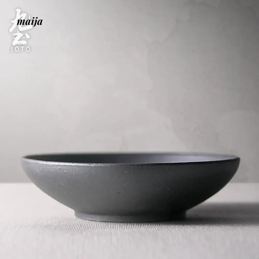 JOTO Eight Year Rough Ceramic Fruit Plate Handmade Retro Dish from MOSE