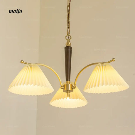LYNN Japanese Retro Copper Ceiling Lamp from Lynn's Lamp