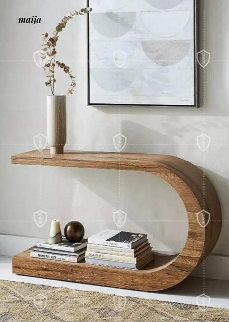 Crescent Solid Wood Console Table from maija