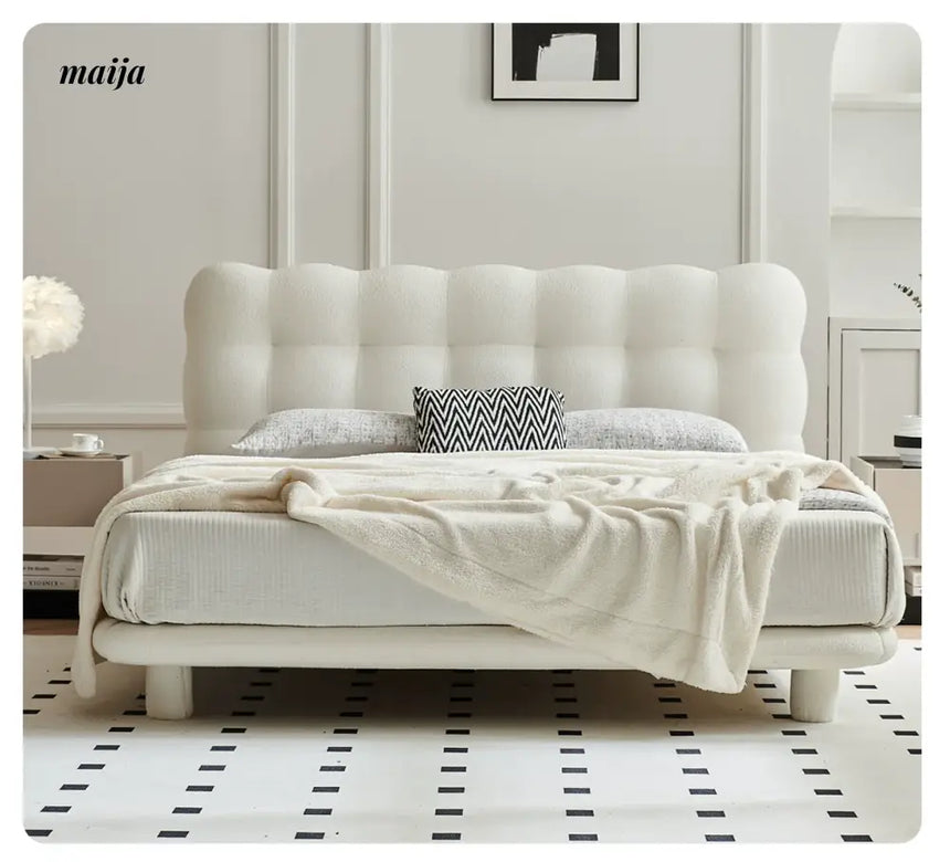 SONMO Cream Modern Cotton Bed French Style from SONMO