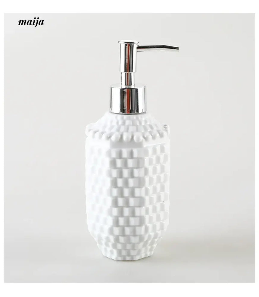 KULE HOME Brick Ceramic Lotion and Shower Gel Bottle from KULE HOME