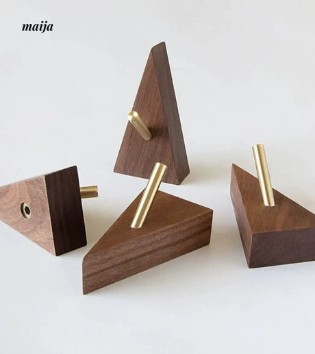 NHSJ Walnut Triangle Wall Hook from NHSJ