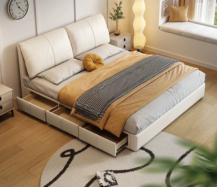 DIPU Brooke Luxury Italian Leather Bed from DIPU