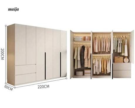 MEIHOUSE Light Luxury Bedroom Large Wardrobe Storage from MEIHOUSE