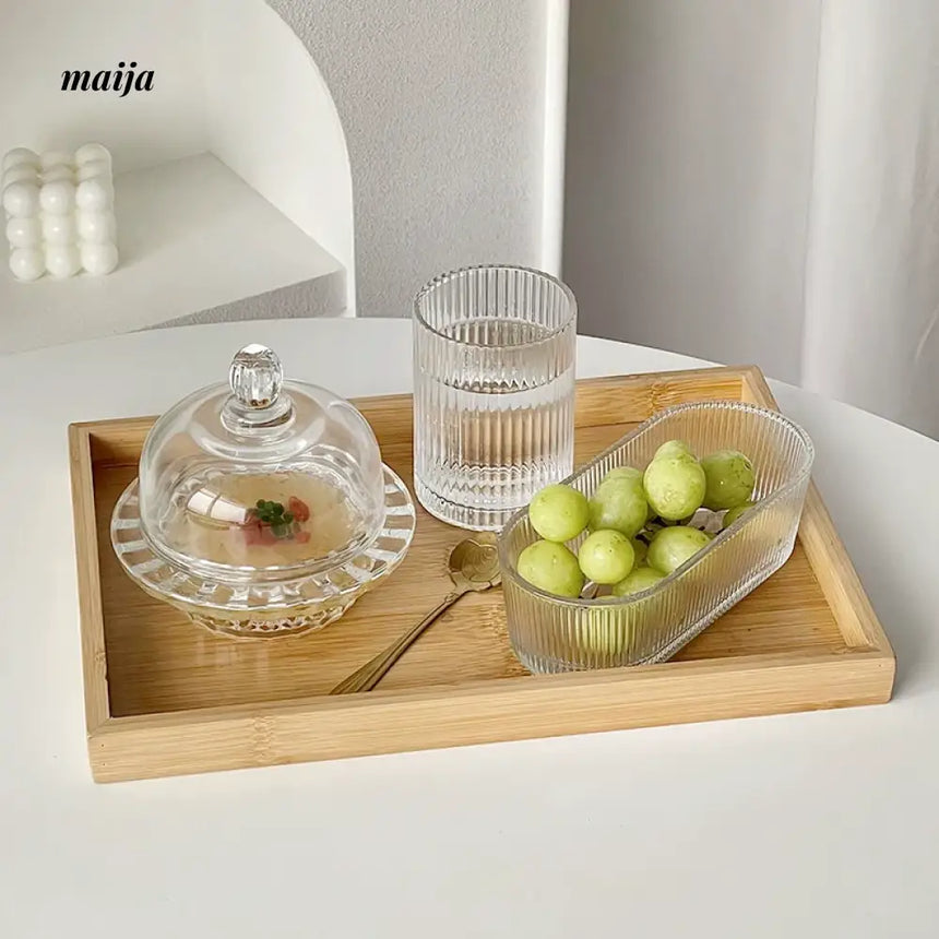 BANKE Transparent Bird's Nest Glass Bowl with Lid from BANKE
