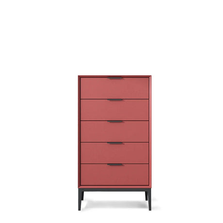 LINYUE Astrid Nordic Solid Wood Four-Drawer Retro Cabinet from LINYUE