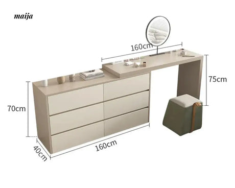 MEIHOUSE Modern Minimalist Dressing Table Bedroom Storage System from MEIHOUSE
