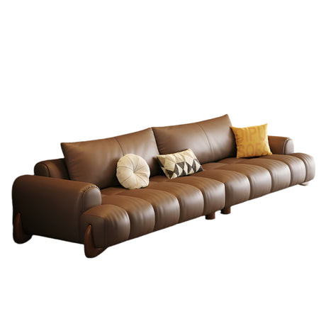 DIPU Ali Retro Cream Piano Leather Sofa from DIPU