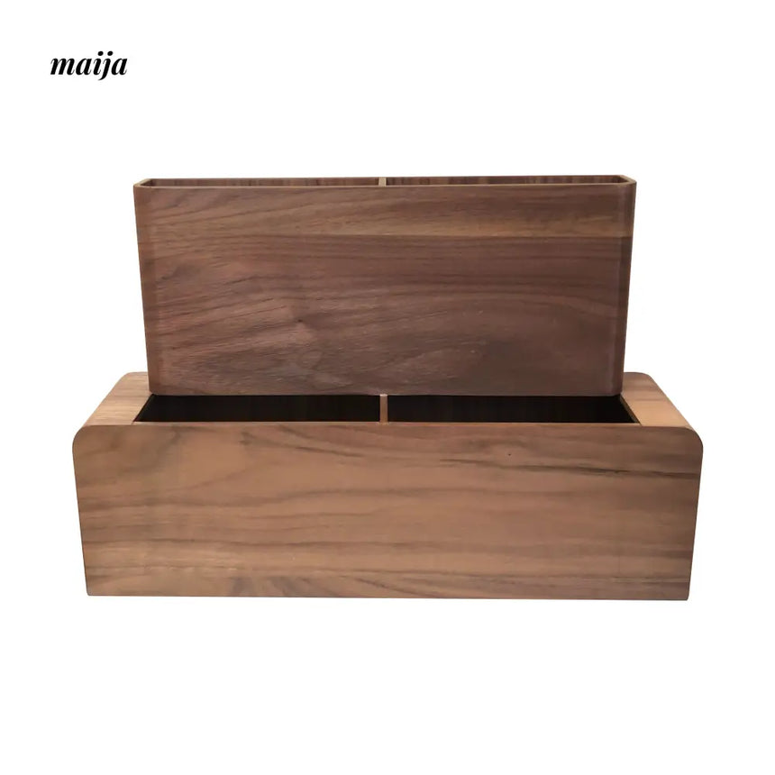 MUSN Two-Layer Wooden Slippers Cabinet from MUSN