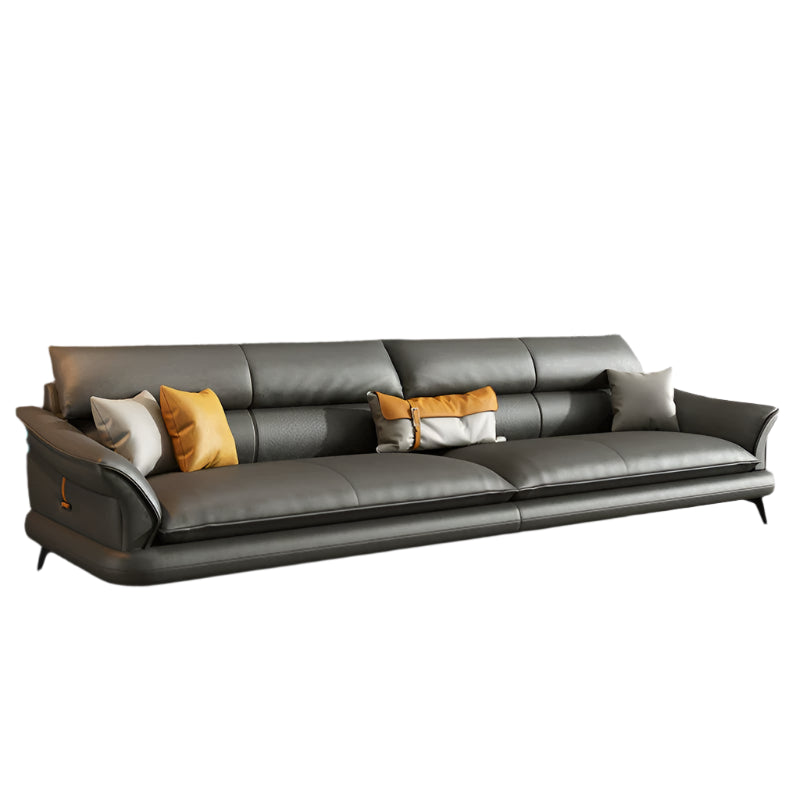 DIPU Hugh Minimalist Leather Modern Sofa from DIPU