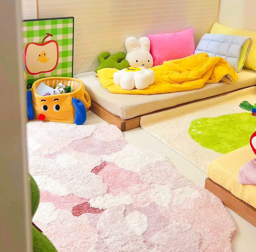 KENZAKI Sakura Snow Washable Rug from KENZAKI