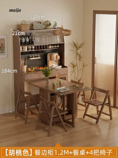 FUYUKI San Diego Retractable Dining Table and Cabinet from FUYUKI