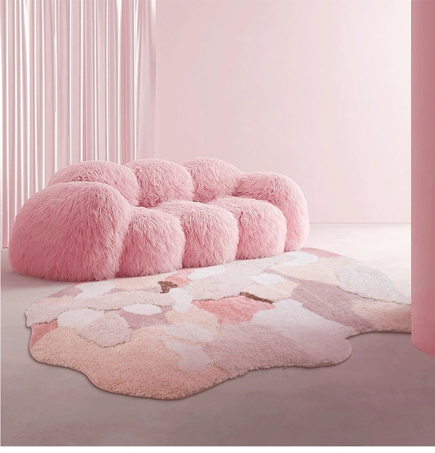 KENZAKI Sakura Snow Washable Rug from KENZAKI