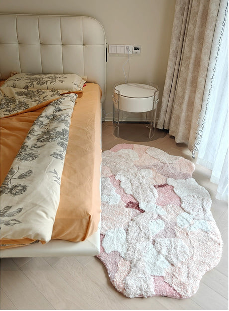 KENZAKI Sakura Snow Washable Rug from KENZAKI