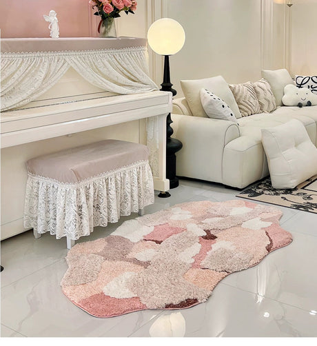 KENZAKI Sakura Snow Washable Rug from KENZAKI