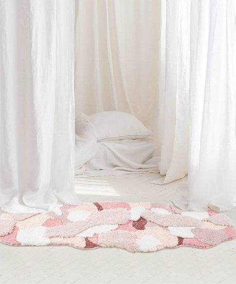 KENZAKI Sakura Snow Washable Rug from KENZAKI