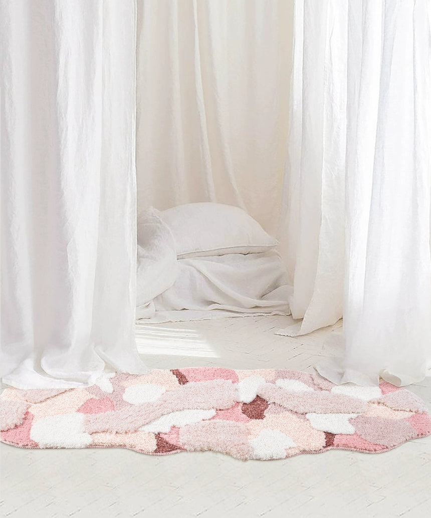 KENZAKI Sakura Snow Washable Rug from KENZAKI
