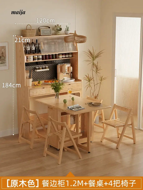 FUYUKI San Diego Retractable Dining Table and Cabinet from FUYUKI