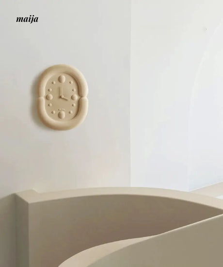 Fuzzy Oval Wall Clock from maija