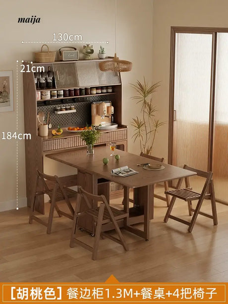 FUYUKI San Diego Retractable Dining Table and Cabinet from FUYUKI