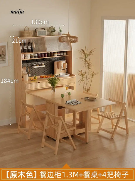 FUYUKI San Diego Retractable Dining Table and Cabinet from FUYUKI