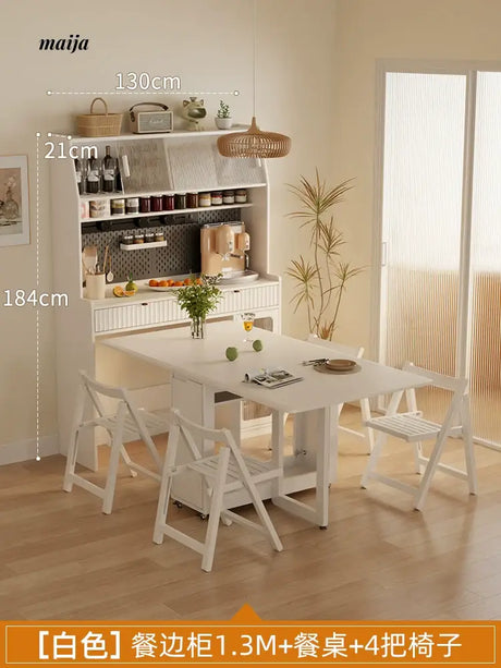 FUYUKI San Diego Retractable Dining Table and Cabinet from FUYUKI