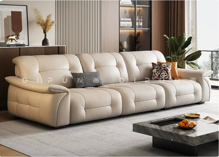 DIPU Nikolaj Cream Cowhide Sofa from DIPU