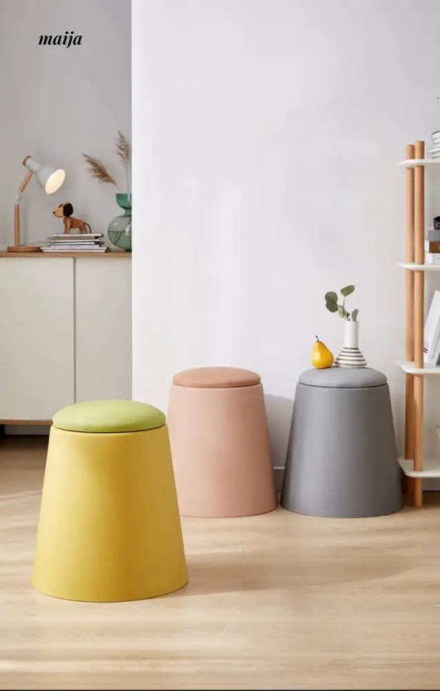 Stackable Round Stool (set of 2) from maija