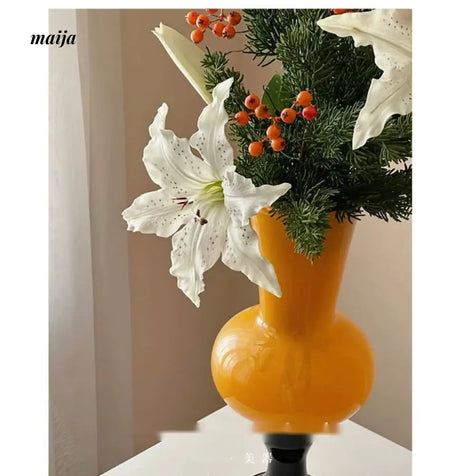 GUIFOU High Foot Lily Glass Vase from GUIFOU