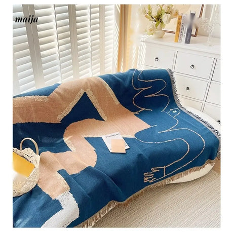 MAN YUE HOME INS Art Blanket for Sofa or Living Room Use from MAN YUE HOME