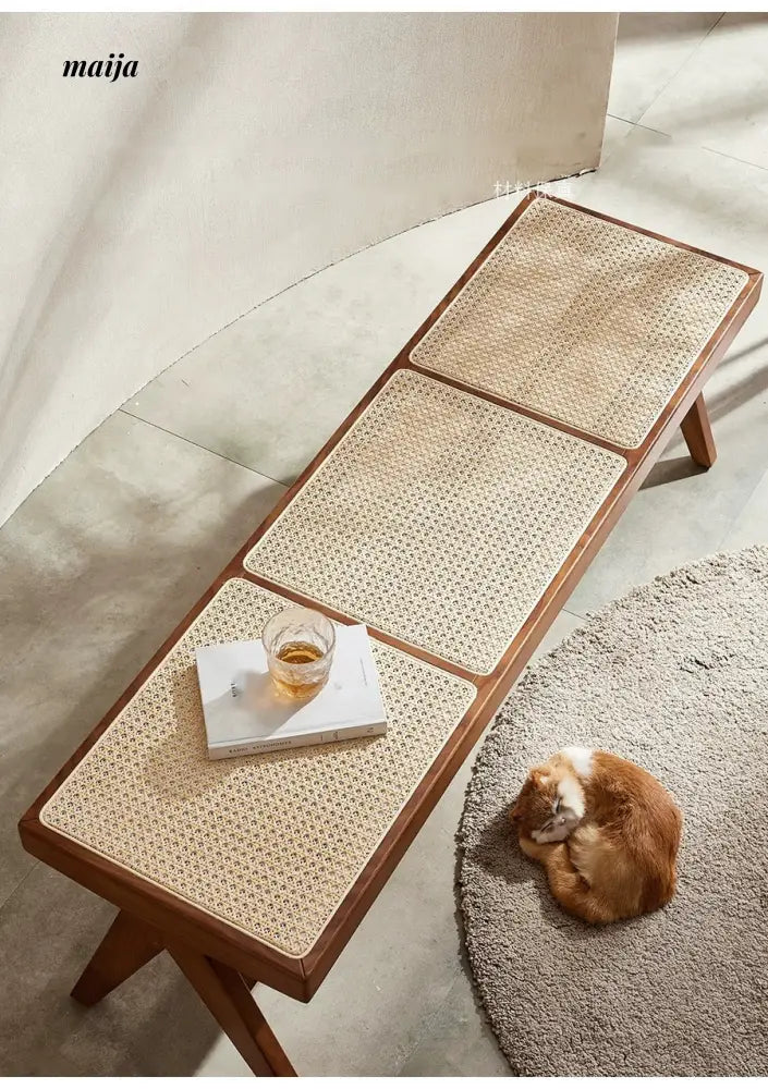 RATTAN CRAFTSMAN Rattan Shoe Stool Bench from RATTAN CRAFTSMAN