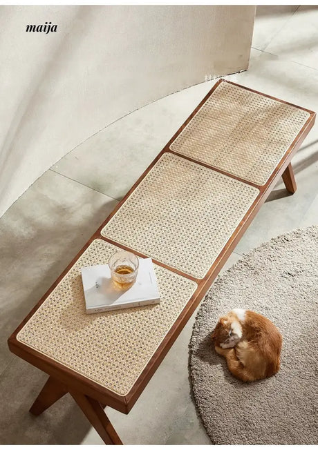RATTAN CRAFTSMAN Rattan Shoe Stool Bench from RATTAN CRAFTSMAN