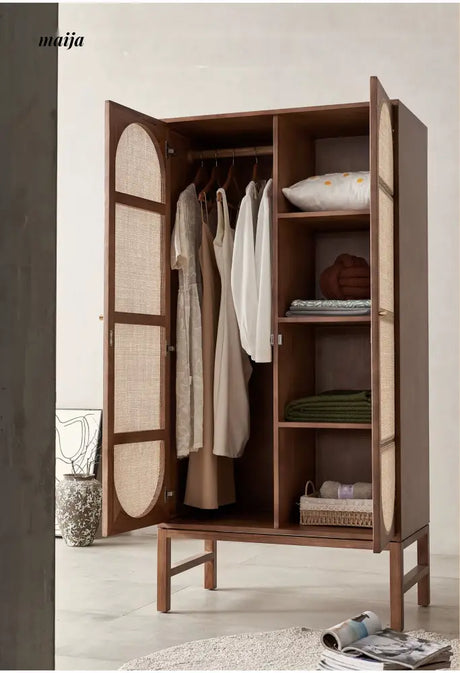RATTAN CRAFTSMAN Retro Bedroom Wardrobe from RATTAN CRAFTSMAN