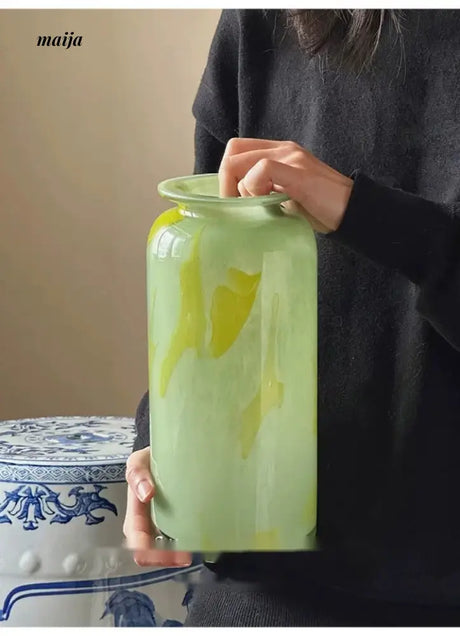 GUIFOU Green Jade Lily Vase from GUIFOU