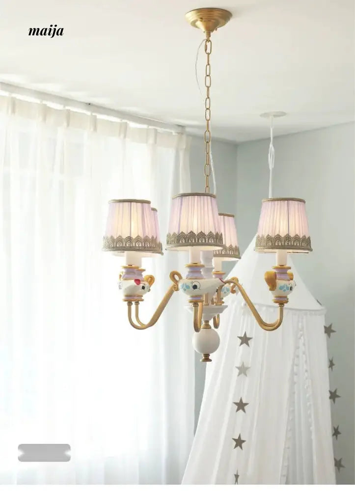 QXWD Cartoon Ceiling Lamp Princess Room from QXWD