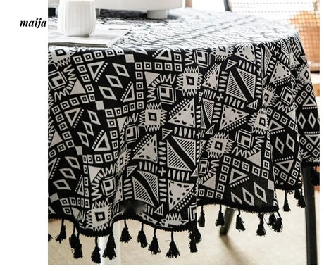 MAN YUE HOME Retro Tablecloth for American and Japanese Inspired Spaces from MAN YUE HOME