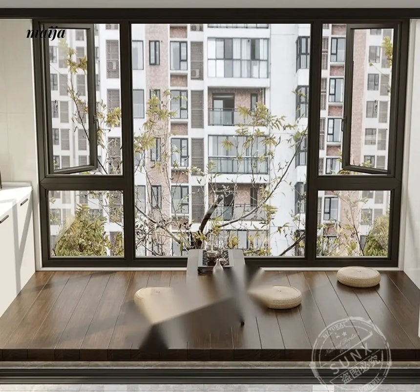 SUNX Japanese Solid Wood Tea Table from SUNX