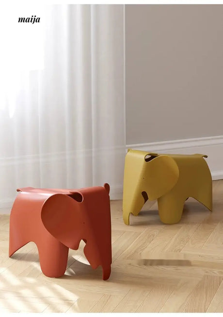 LOWERLEFT Decorative Children's Shoes Changing Stool from Lower Left