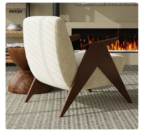 SMALL HIBISCUS Ash Wood Designer Chair from SMALL HIBISCUS