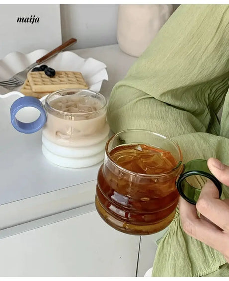 BANKE Designer Latte Coffee Glass Cup from BANKE