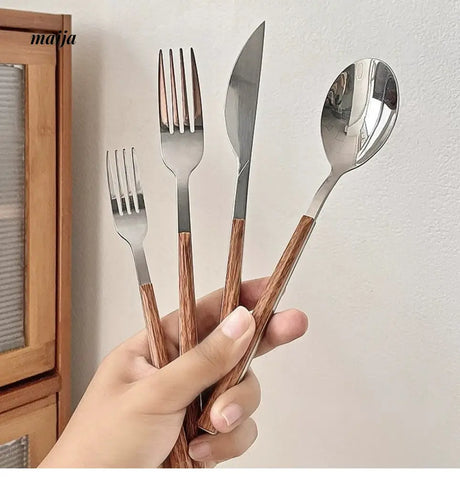 BANKE Stainless Steel Coffee Dessert Spoon Fork Set from BANKE
