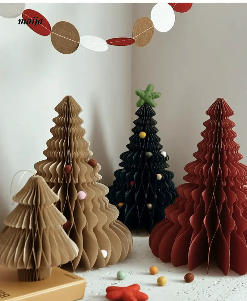 HOMESIDE Christmas Tree Honeycomb Origami Decoration from HOMESIDE