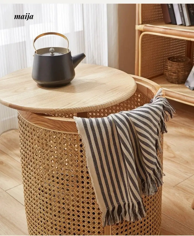 19 DREAM SPACE Round Coffee Table with Storage from 19 DREAM SPACE